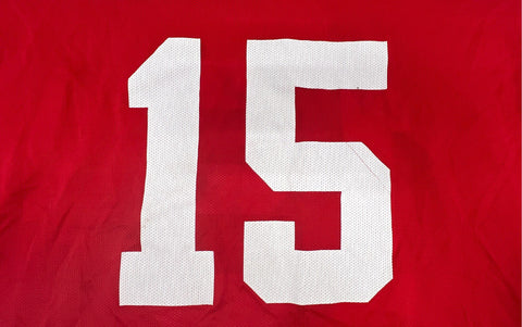 NCAA Nebraska Huskers Football Jersey #15 Autographed Signed Size L Red Vintage