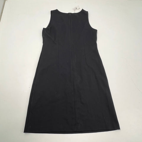 NWT Talbots Black Velvet Bow Cutout Neck Sheath Dress Women's Size 4