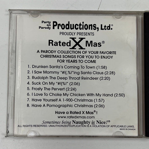 Vintage 90s Rated X Mas Naughty Christmas Parody CD Explicit Lyrics