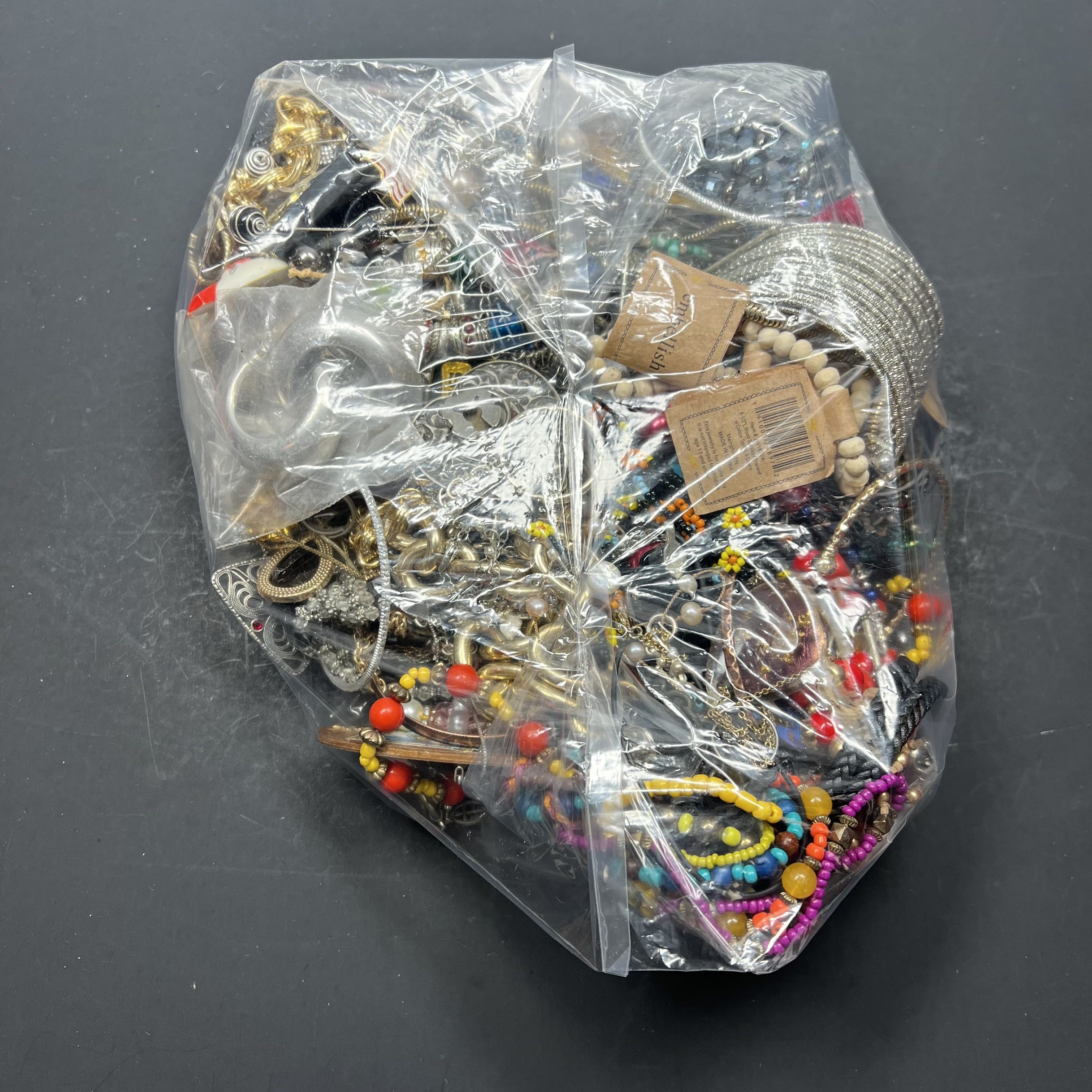 5LB Wearable Costume Jewelry Mixed Items Bag