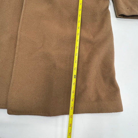 Vintage Kashmara Camel Tan Wool Cashmere Blend Overcoat Men's