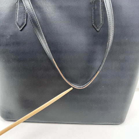 Kate Spade New York Black Smooth Leather Large Tote Shoulder Bag