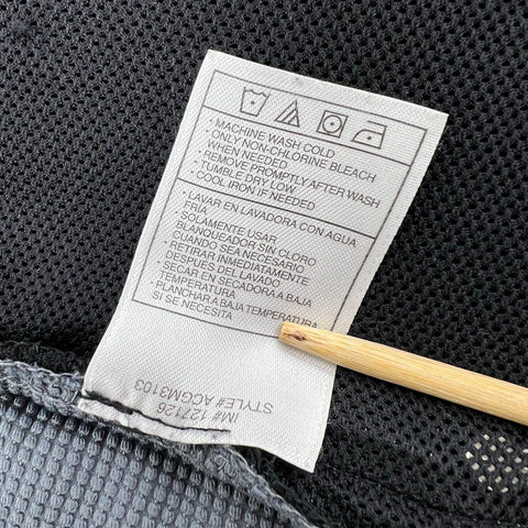 Vintage Y2K Nike ACG Men's Softshell Jacket Black Gray Full Zip Mock Neck M