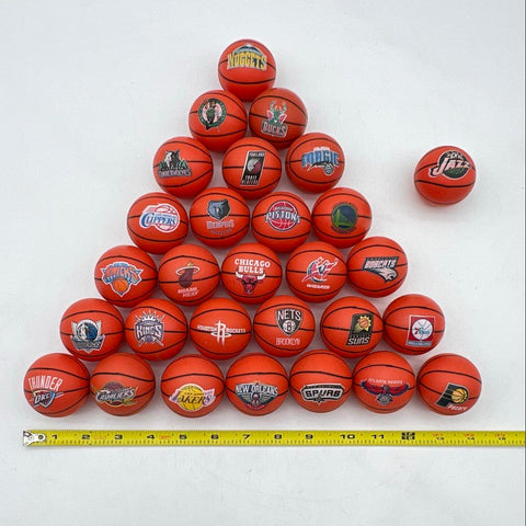 NBA Mini Basketball Lot 29 Pieces Mixed Teams A&A Global 2014 Licensed