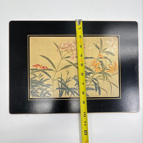 Vintage Lady Clare Placemats Lot of 6 Asian Chinoiserie Style Made in England