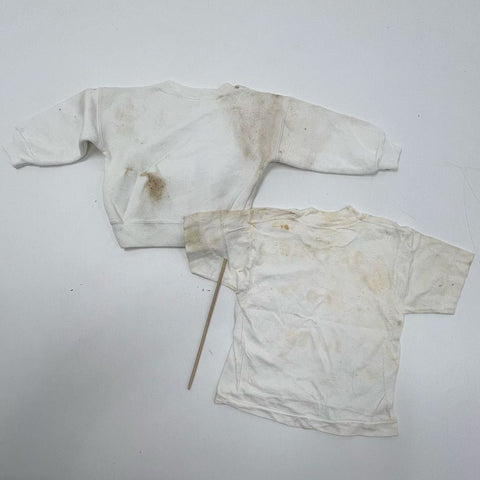 Vintage 80s 90s Kids Baby Clothes Lot of 6 Velour Graphic Tee Distressed