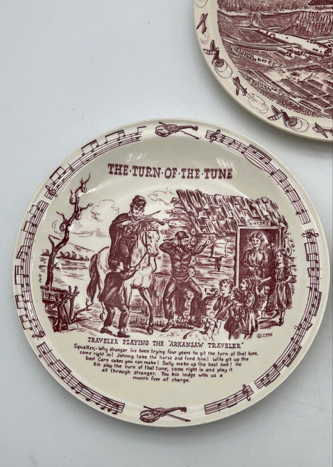 Vernon Kilns Commemorative Plates Lot 3 Douglas Aircraft Arkansaw Presidential