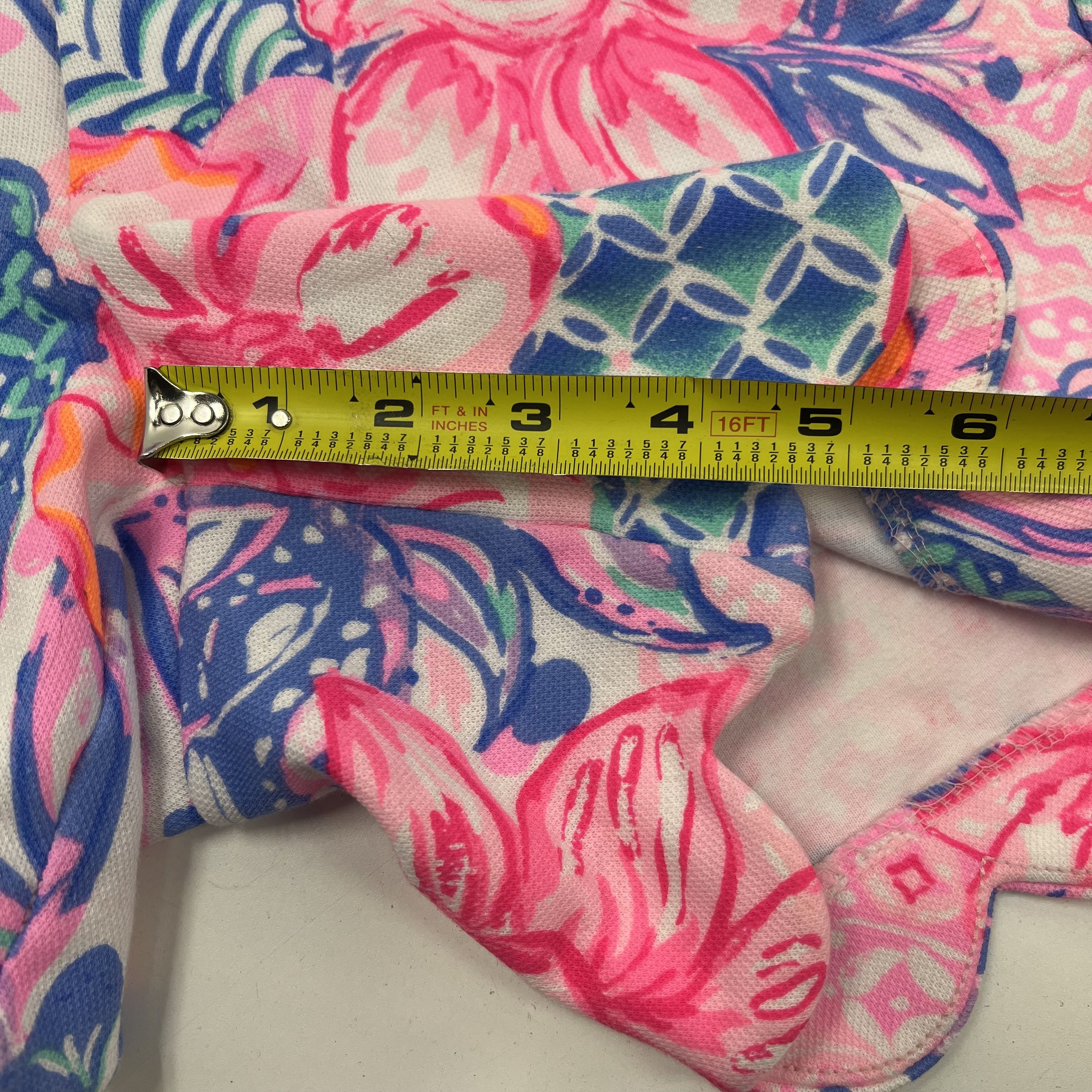 Lilly Pulitzer Buttercup Scalloped Shorts Floral Pineapple Women's Size 00