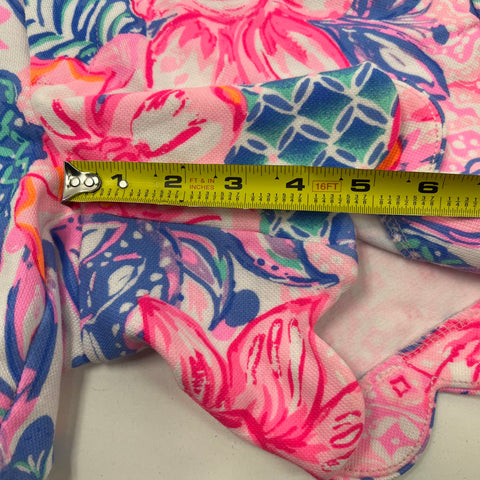 Lilly Pulitzer Buttercup Scalloped Shorts Floral Pineapple Women's Size 00