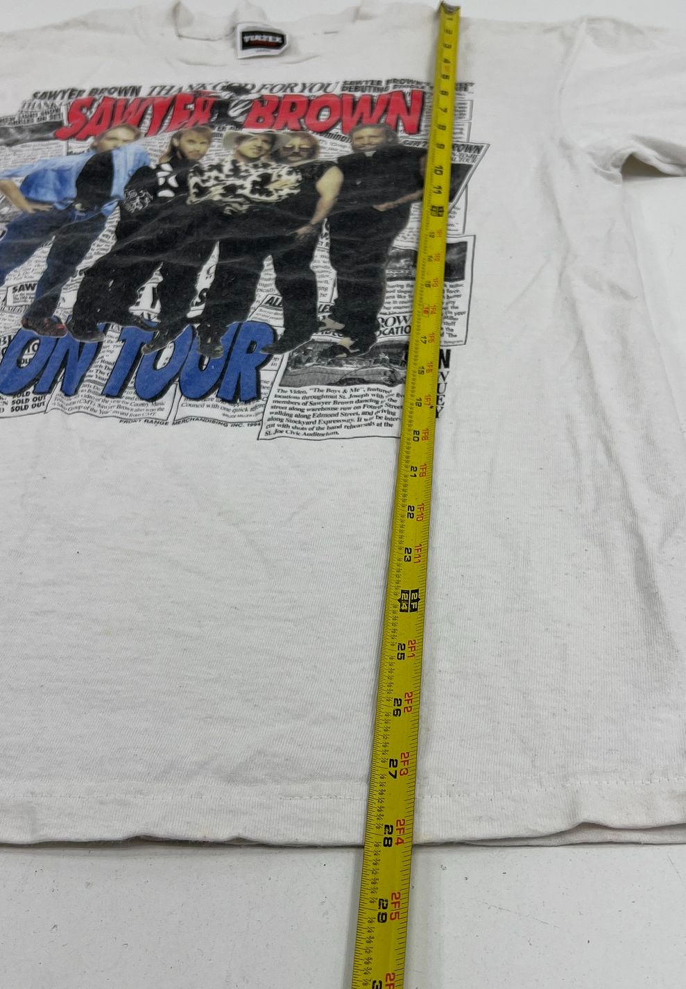 Vintage 1994 Sawyer Brown Thank God For You Tour T-Shirt Autograph Sz L