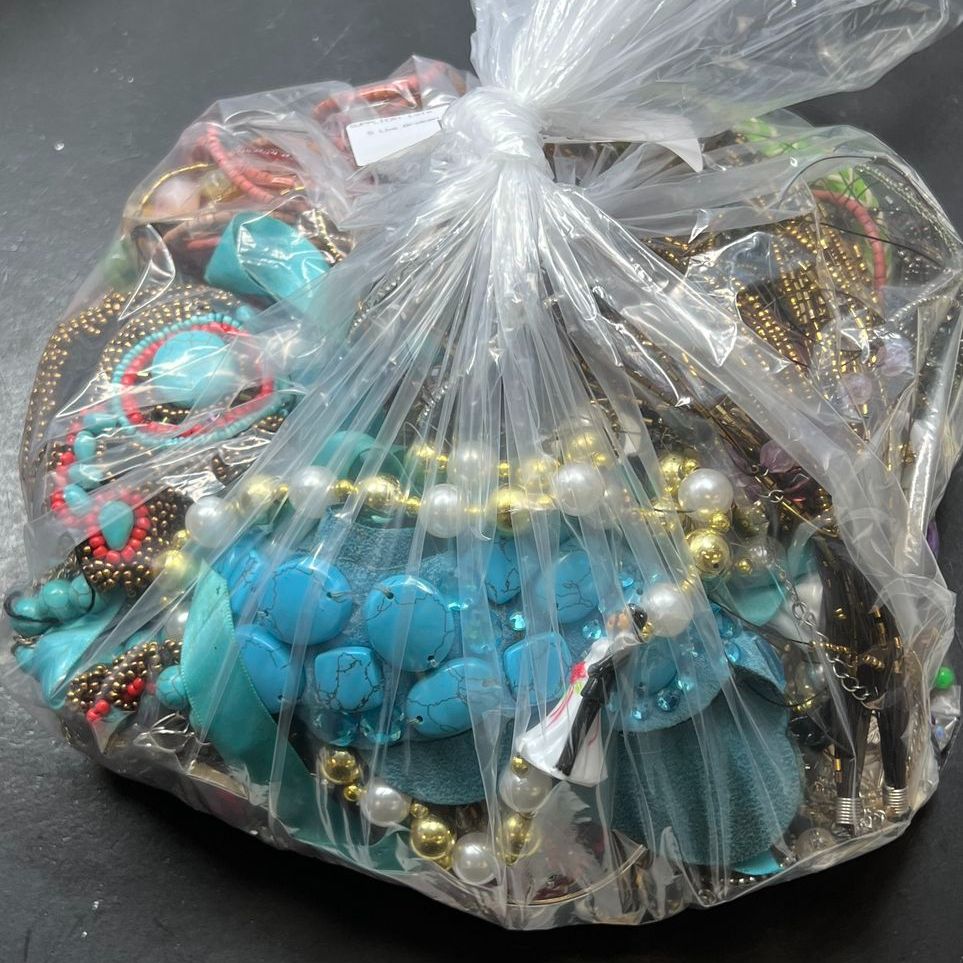 5 Lbs Broken for Crafts Costume Jewelry Grab Bag