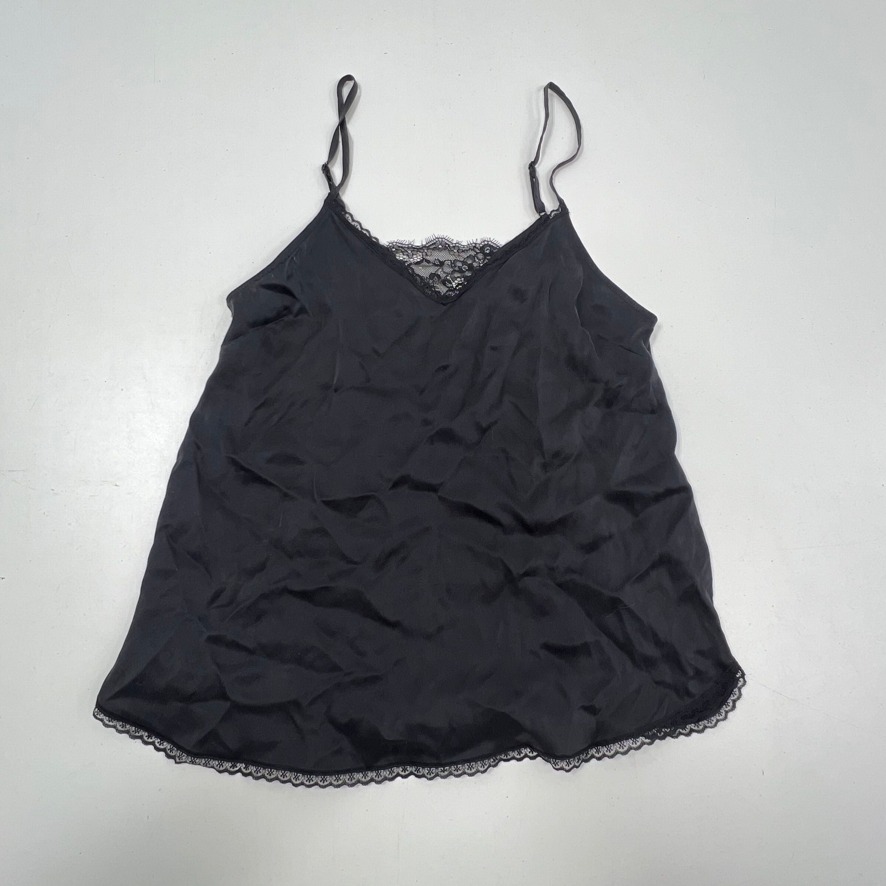 Anthropologie Lot 3 NWT Black Cami Top Beaded M Pouch Women's XS