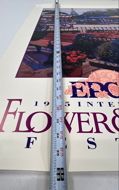 Vintage Disney Epcot Flower and Garden Festival Posters 1994 1995 Lot of 2 24x36