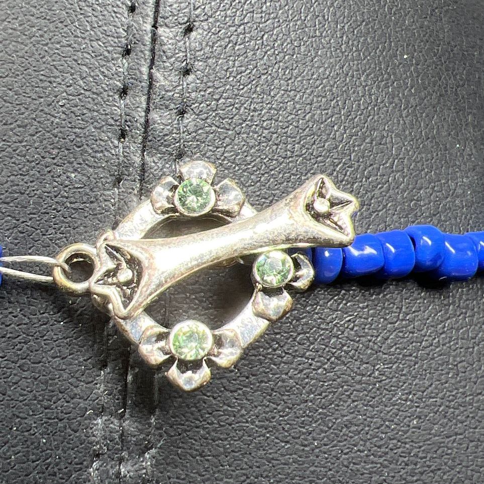 Blue Stone Beaded Necklace