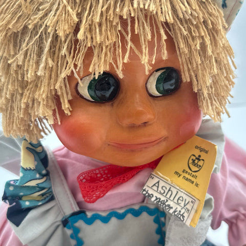 Vintage Naber Kids Ashley Doll Harold Naber Alaska Hand Painted With Tag