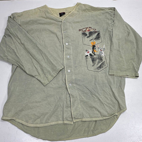 Vintage 90s Looney Tunes Taz Bugs Daffy Shirt Single Stitch Made in USA Sz XL