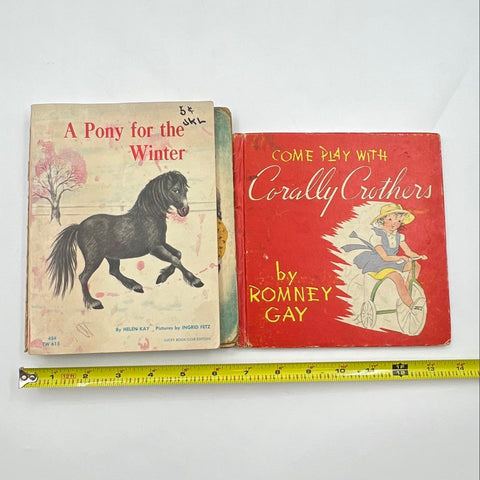 Children's Books Lot Little Golden Books Scholastic Disney 4 Pieces 1940s-1960s