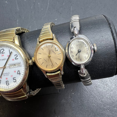 Lot of 6 Timex Watches Men & Women's *Not Tested Repairs Needed Analog