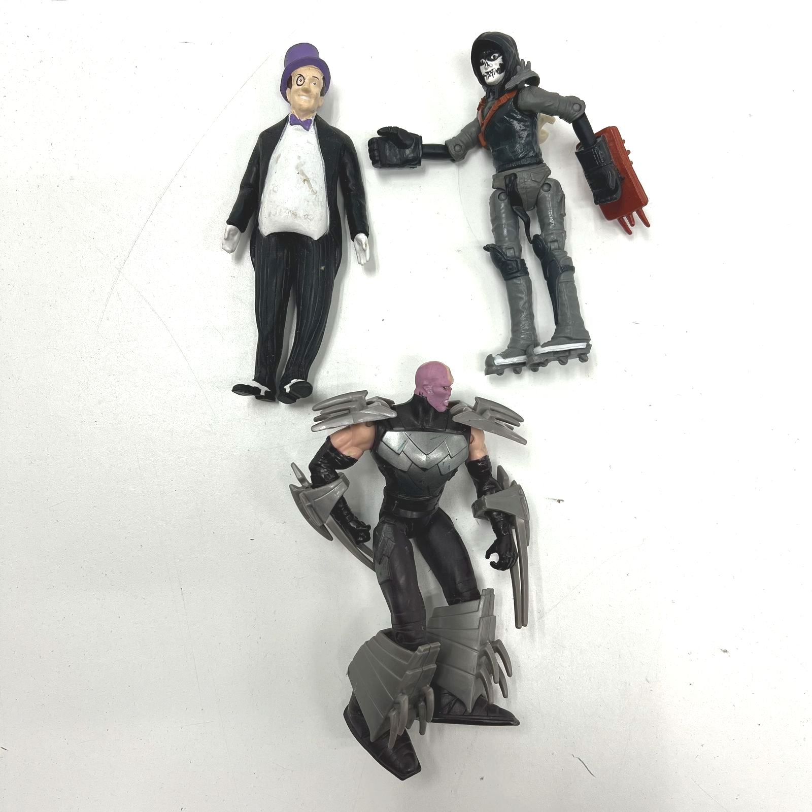 TMNT Shredder, DC Comics Penguin & Crossbones Action Figure Lot of 3