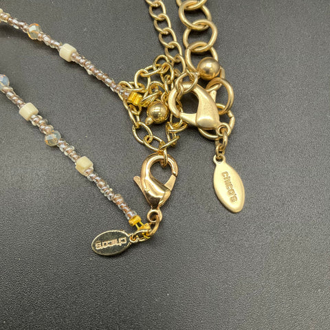 Chico's Beaded Necklace Lot of 3 Boho Chunky Gold & Silver Tone Mixed Styles