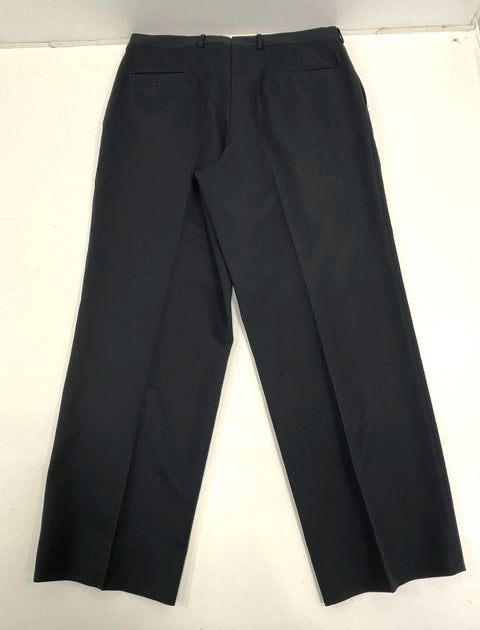 Lot 2 Perry Ellis Corbin Black Pleated Front Dress Pants Slacks Men's 38x29