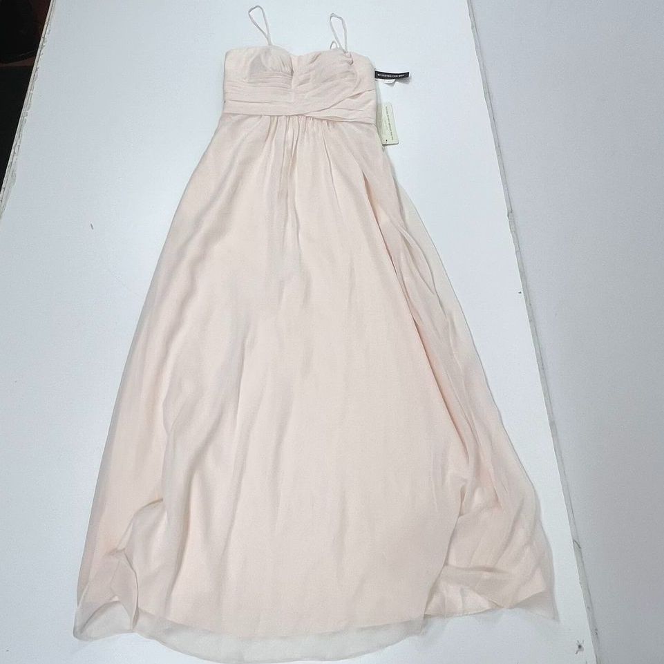 Weddington Way Charlotte Chiffon Maxi Bridesmaid Dress Womens Size 14 NWT