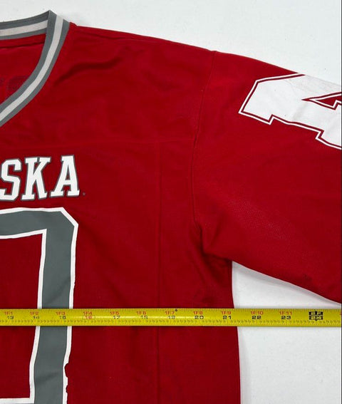 Nebraska Huskers Red Football Jersey #20 Graphic Shirt Men's Size L