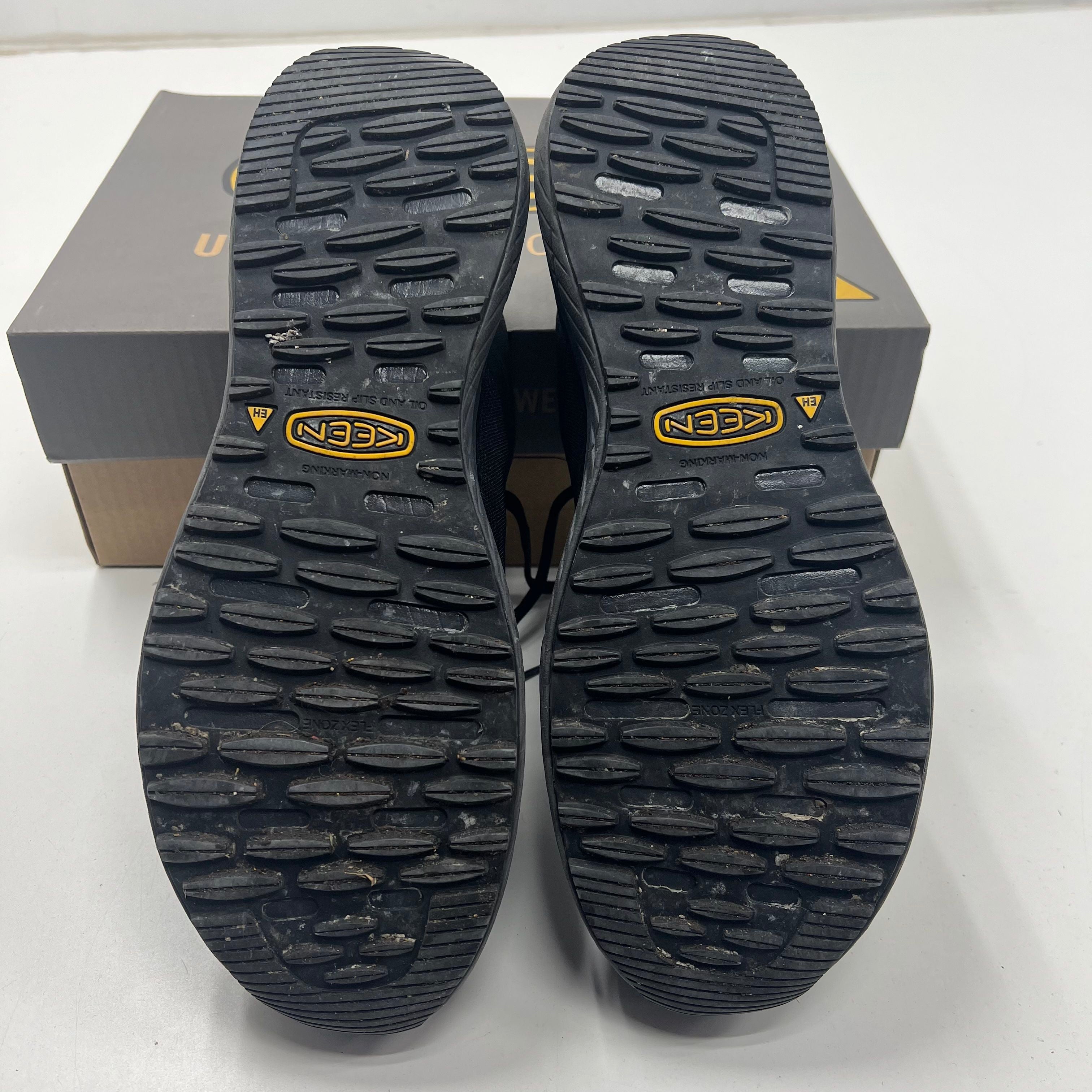 Keen Utility Speedworks Carbon Toe Black Safety Work Shoes Men's Size 11D