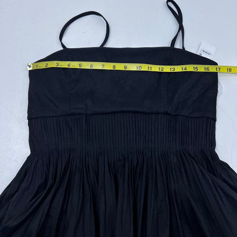 Siena Women's Black Tiered Spaghetti Strap Fit & Flare Dress Size 12 NWT