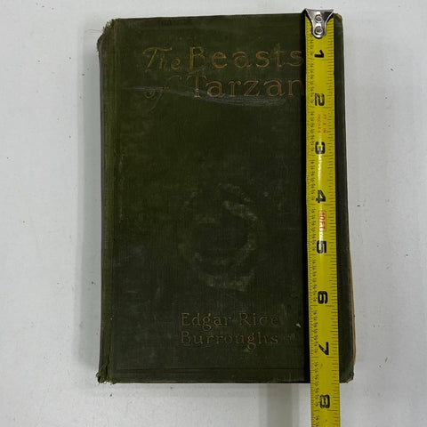 The Beasts of Tarzan Edgar Rice Burroughs Antique Hardcover Book Early Edition