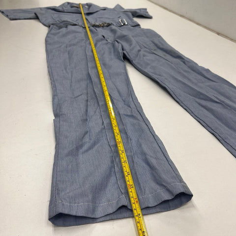 Vintage 80s Walls Hickory Stripe Short Sleeve Jumpsuit Coveralls USA Sz L