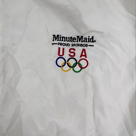 Vintage 90s USA Olympics Minute Maid Sponsor Pullover Windbreaker Jacket Sz XL