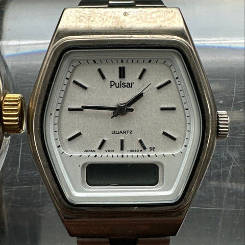 Pulsar Armitron Watch Lot of 4 Chronograph Ana-Digi Day Date Stainless Steel