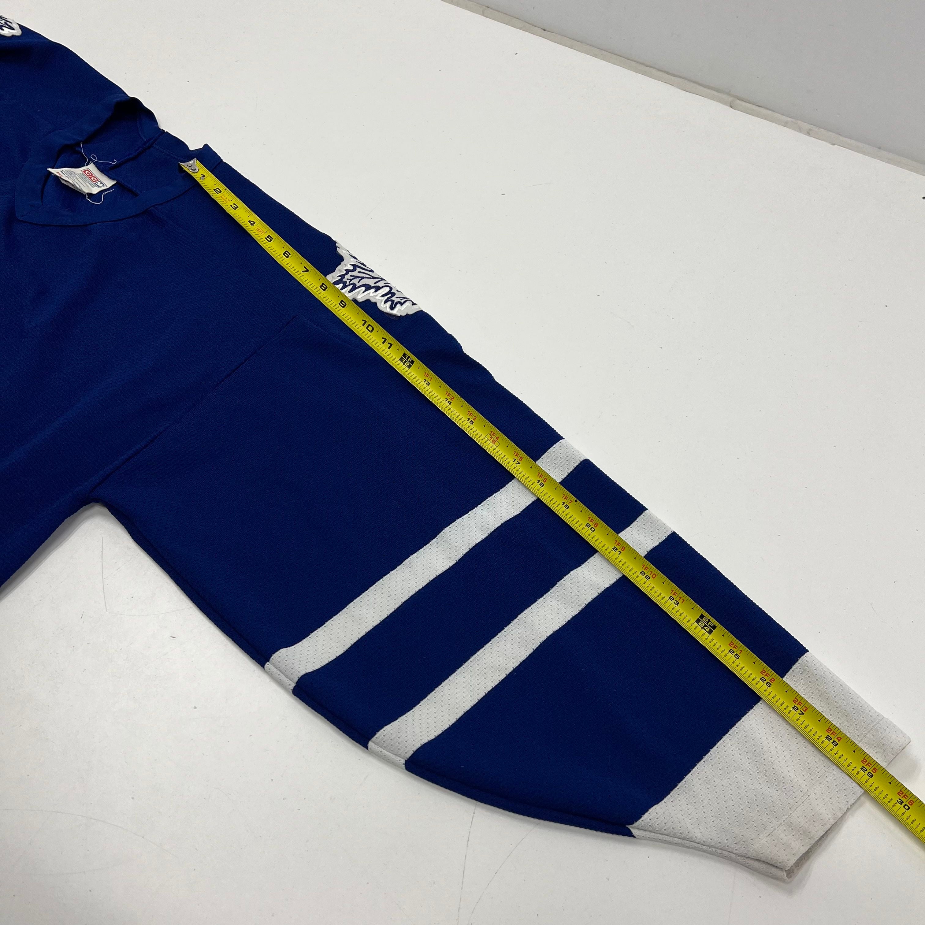 Vintage 80s CCM Toronto Maple Leafs NHL Hockey Jersey Assembled in Canada Sz XL