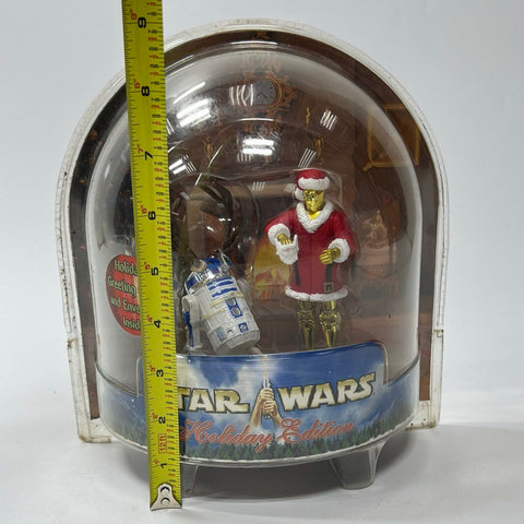 Hasbro Star Wars Holiday Edition C-3PO R2-D2 McQuarrie Art 3.75 Inch Sealed New