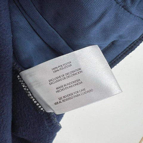 NWT Eddie Bauer Heather Navy Sweater Fleece Snap Neck Pullover Men's XXL