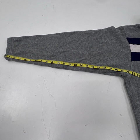 Tommy Hilfiger Men's Gray Quarter Zip Fleece Colorblock Pullover Sz 2XLT