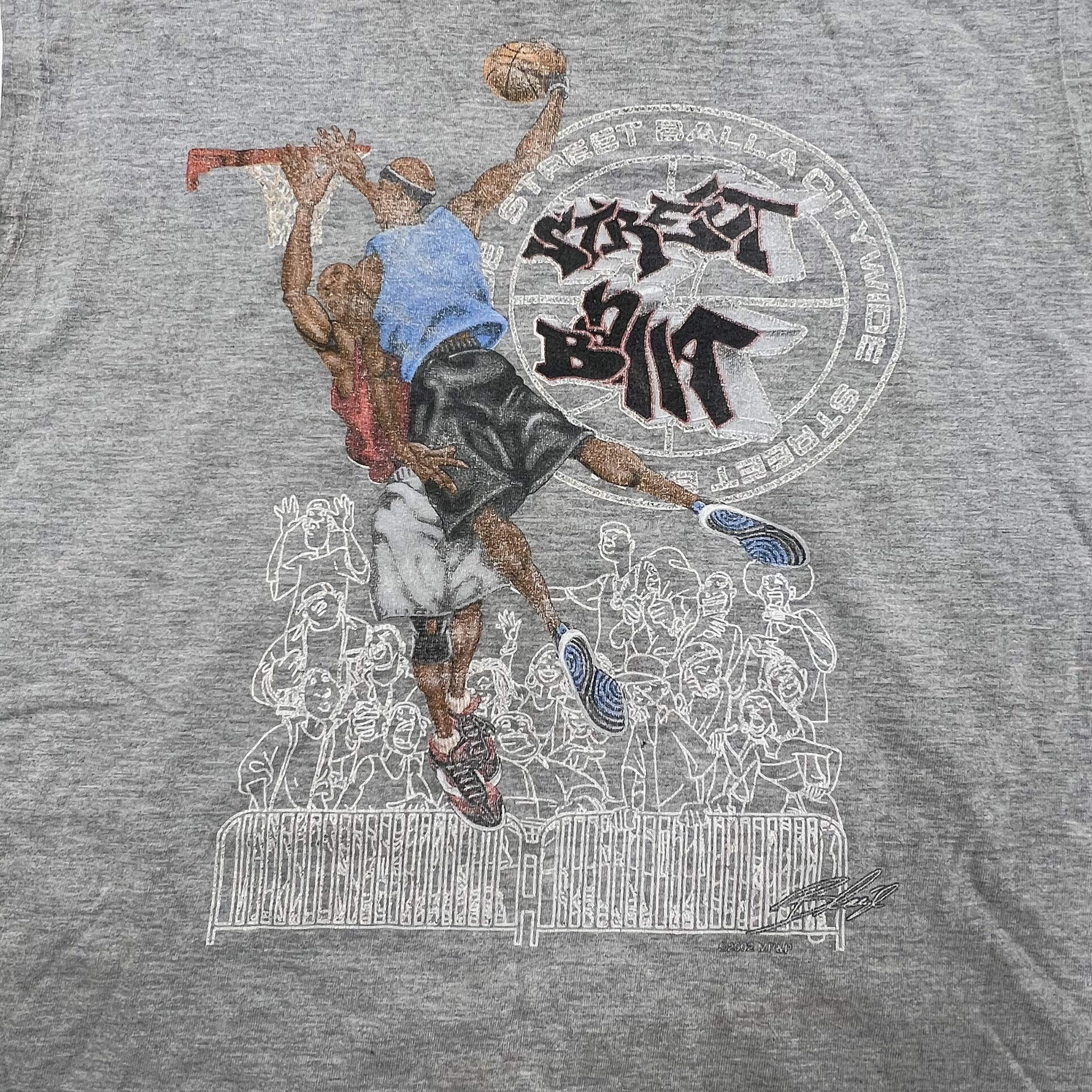 Give Me Face Gray Vintage Y2K Street Ball Graphic Tank Top Men's XL