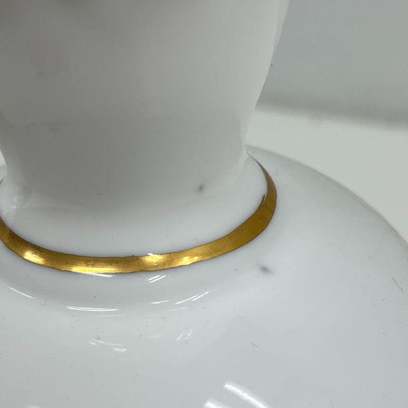 Vintage White Floral Glass Plug In Hurricane "Portable" Table Lamps CRACKED WORK