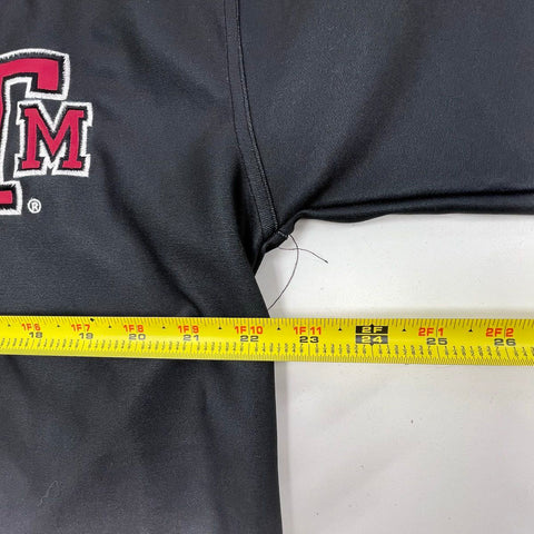 Colosseum Texas A&M Aggies Men's Baseball Jersey Gray Black Ombre Button Up Sz M