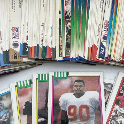 Football Card Lot NFL 1980s-90s Topps Pro Set Score 5 Lbs See Photos