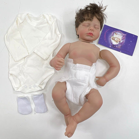 Otard Reborn Baby Doll Sleeping Vinyl Figure For Assembly w/ Clothes & COA