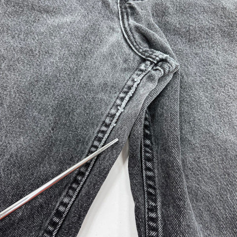 Vintage 90s Levi's 545 Loose Fit Made in USA Jeans Black Orange Tab Sz 42x32