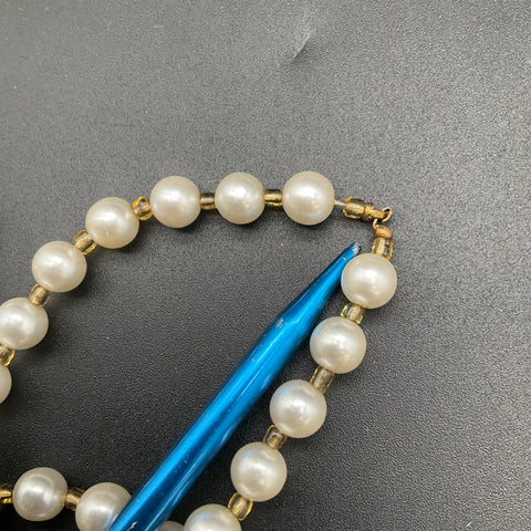 Vintage Costume Jewelry Lot 1.1 lbs Beaded Necklaces Faux Pearl Lucite 12pc