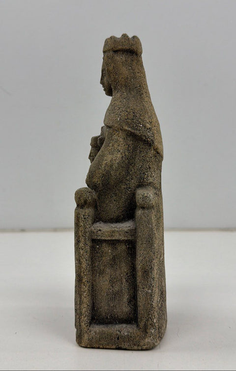 Madonna and Child Stone Figurine 10 Inch Religious Statue Virgin Mary Jesus