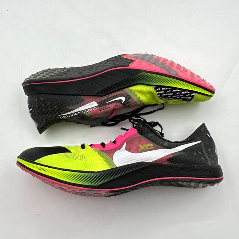 Nike ZoomX Dragonfly XC Volt Black Hyper Pink Running Spikes Size 14