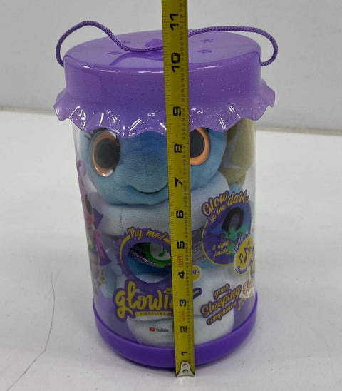 Glowies Fireflies Blue Plush Toy Light & Sound Lullaby Sleeping Companion Open