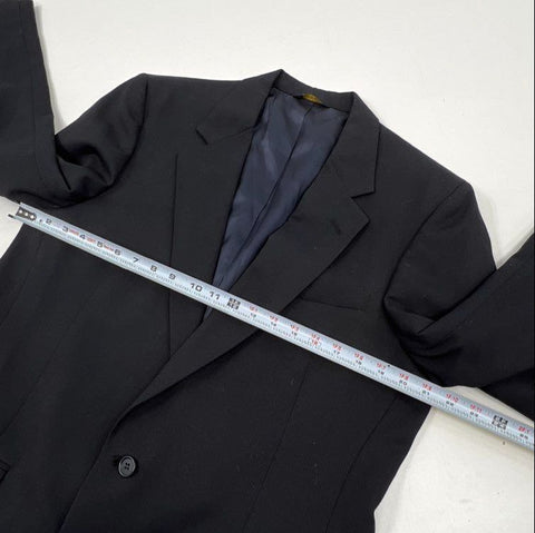Vintage Saks Fifth Avenue by Adolfo Men's Black 2-Button Suit Coat Blazer USA