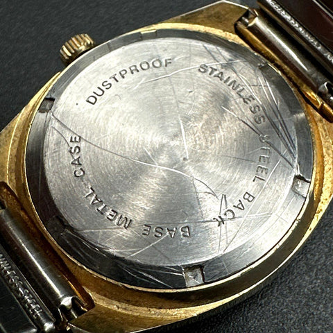Vintage Seiko Watch Lot of 2 Quartz 8222-7059 & Electra 360 Two-Tone Gold Tone
