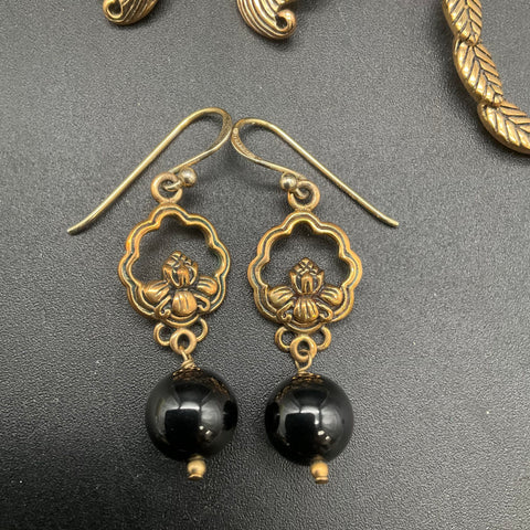 Barse Lot 3 Pairs Dangle Hoop Earrings Sterling Silver Earwires Thailand